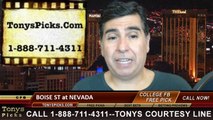 Nevada Wolf Pack vs. Boise St Broncos Free Pick Prediction NCAA College Football Odds Preview 10-4-2014