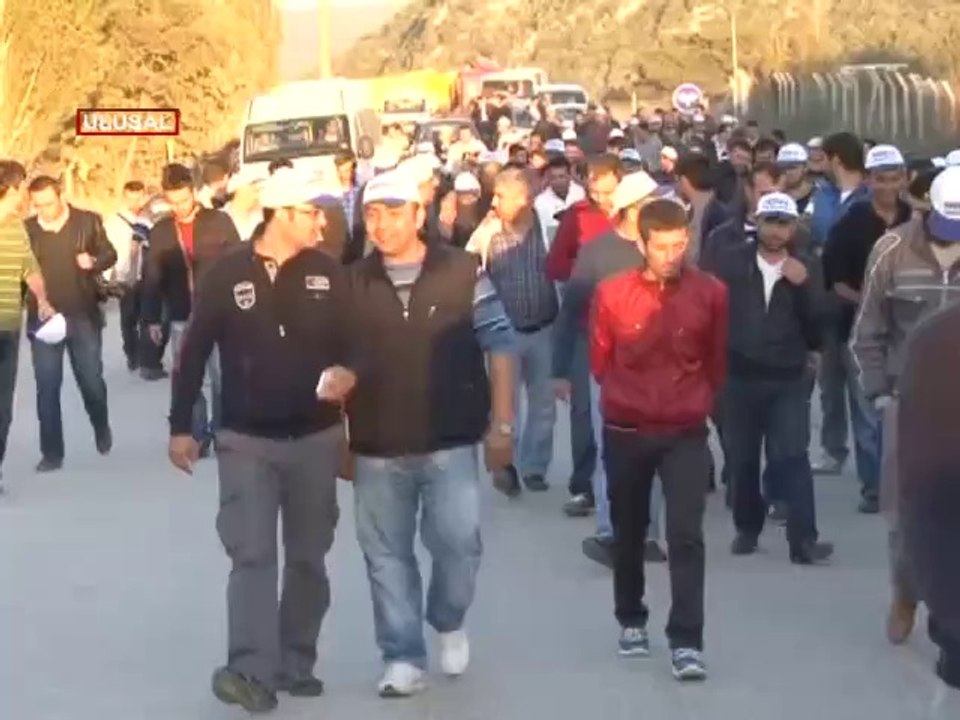 Şişecam işçileri eylemde