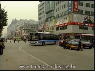 Pékin (Beijing) trolleybus en autonomie