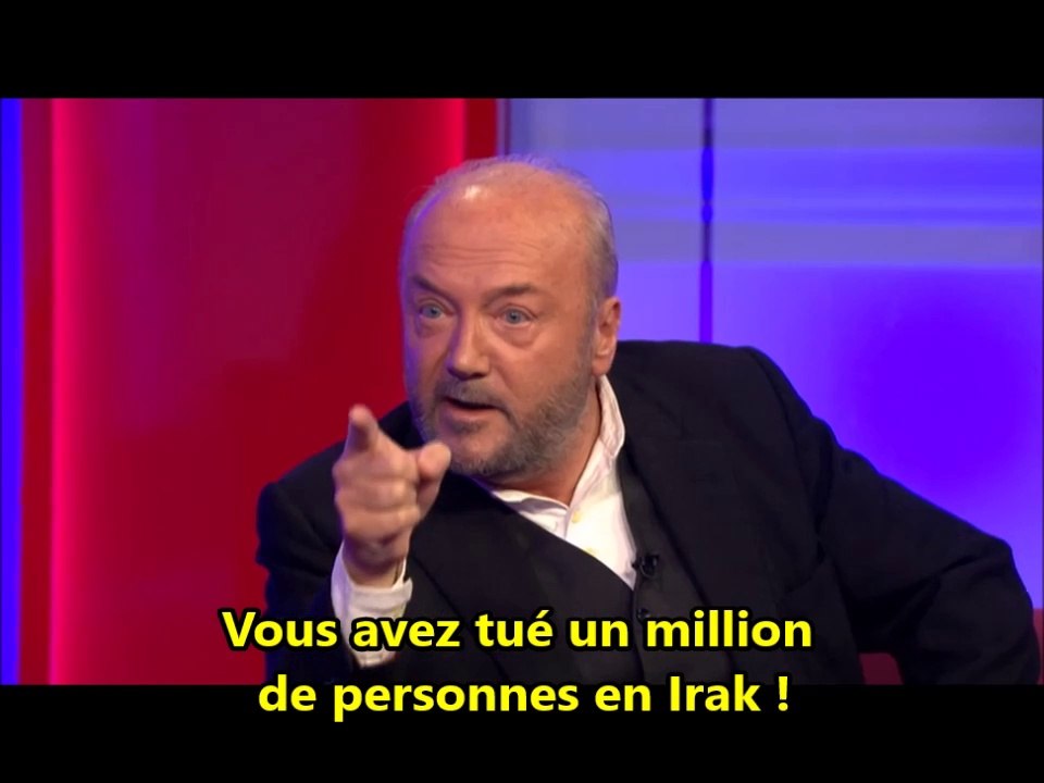 George Galloway : "Vous avez tué un million de personnes en Irak" (25/09/14)