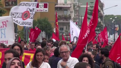 Protesto em Nápoles contra BCE