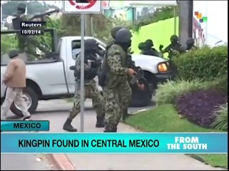Drug Cartel kingpin aprehended in central Mexico