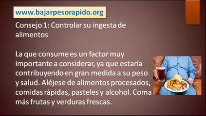 Bajar de Peso Rápido y Saludable