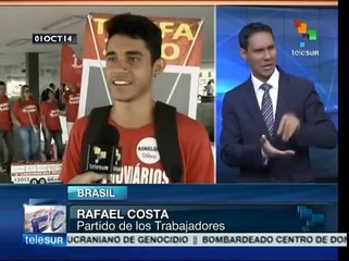 Brasil: confían simpatizantes de Rousseff que ganará reelección