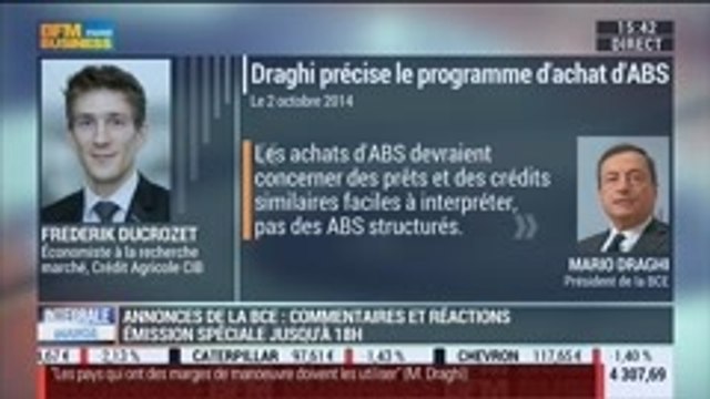 Conférence de presse de Mario Draghi: les réactions de Frédérik Ducrozet et Benaouda Abdeddaïm - 02/10