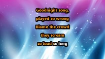 goodnight song Tears for Fears Karaoke