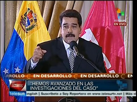 Hemos avanzado en las investigaciones del asesinato de Serra: Maduro