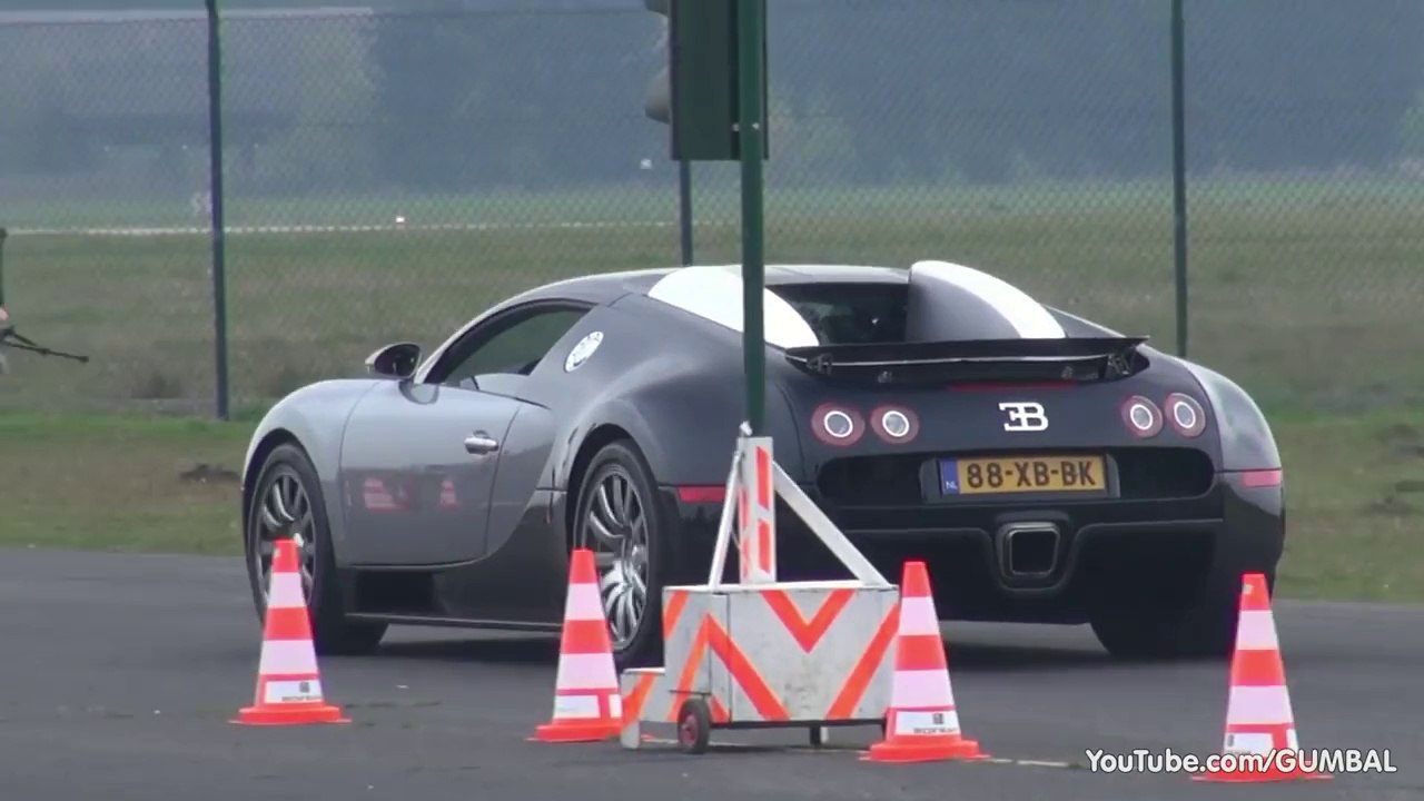 Bugatti Veyron w_ Mansory Exhaust vs Bugatti Veyron Grand Sport