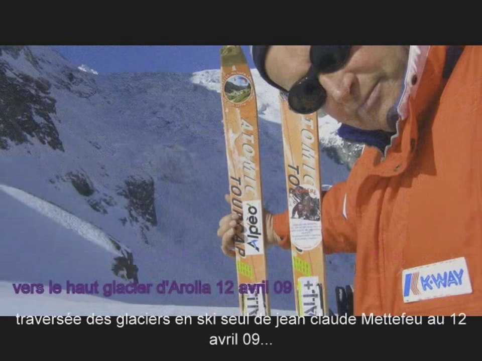 40 glaciers seul l'hiver 08/09 dans les Alpes de la vanoise à l'autriche