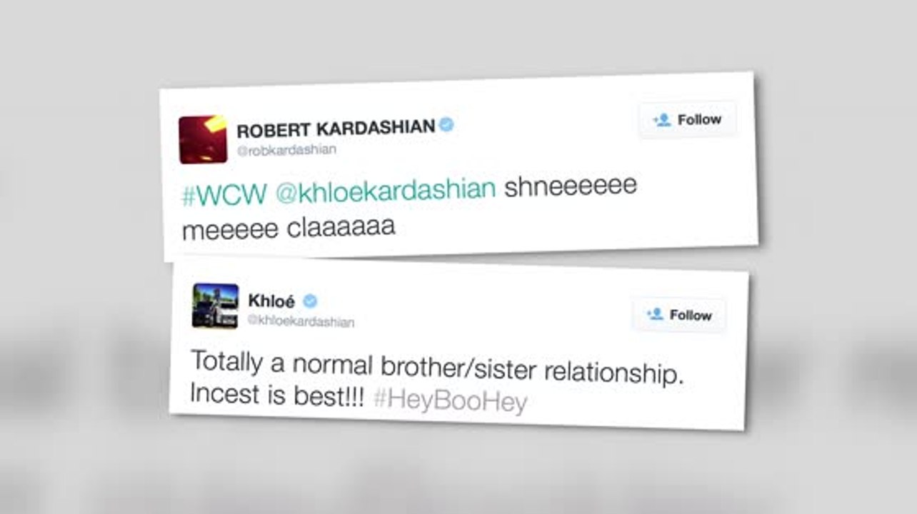 Khloe kardashian macht inzestwitze mit ihrem bruder rob