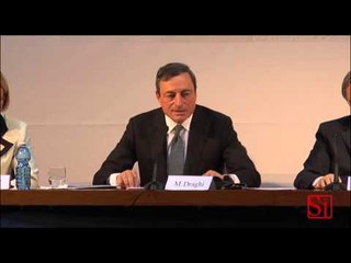 Napoli - Draghi: "La crisi non è colpa della Bce" (02.10.14)
