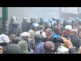 Napoli - Vertice Bce, tafferugli tra polizia e manifestanti -1- (02.10.14)