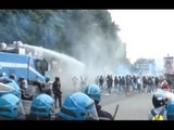 Napoli - Vertice Bce, tafferugli tra polizia e manifestanti -live- (02.10.14)