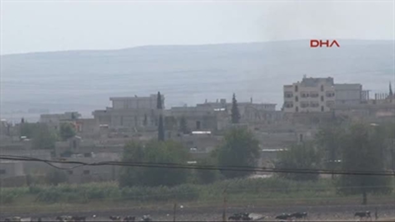 Suruç-6 Kobani'de Çatışmalar Sürüyor, Yoğun Dumanlar Yükseliyor