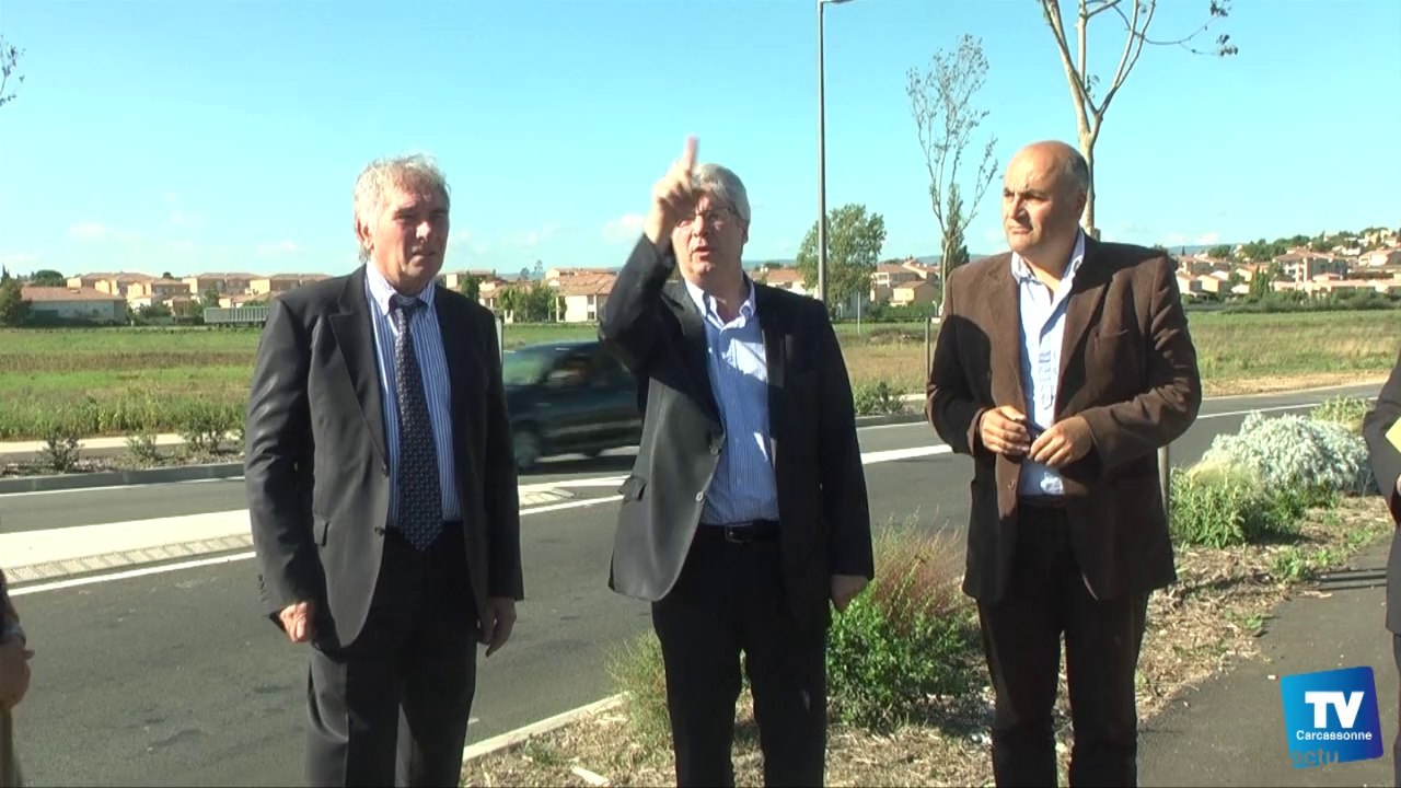 Le Président de Carcassonne Agglo en visite avec les élus de la ville sur les voiries de l'hôpital et au Païcherou.