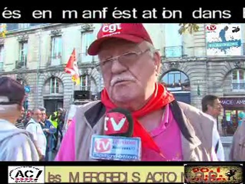 TélévisionBordeaux33 les retraités dans les rues de Bordeaux sont en colère