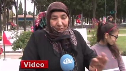 Şehitlikte Buruk Bayramlaşma