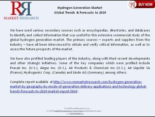 Premium Insight of Hydrogen Generation Market & Global Forecast to 2019