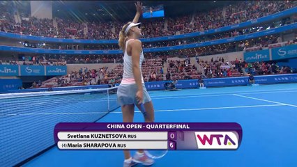 Sharapova beats compatriot Kuznetsova