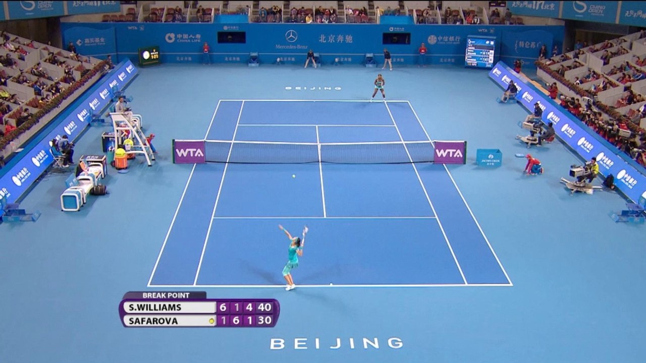 Peking: Serena Williams mit Ups and Downs