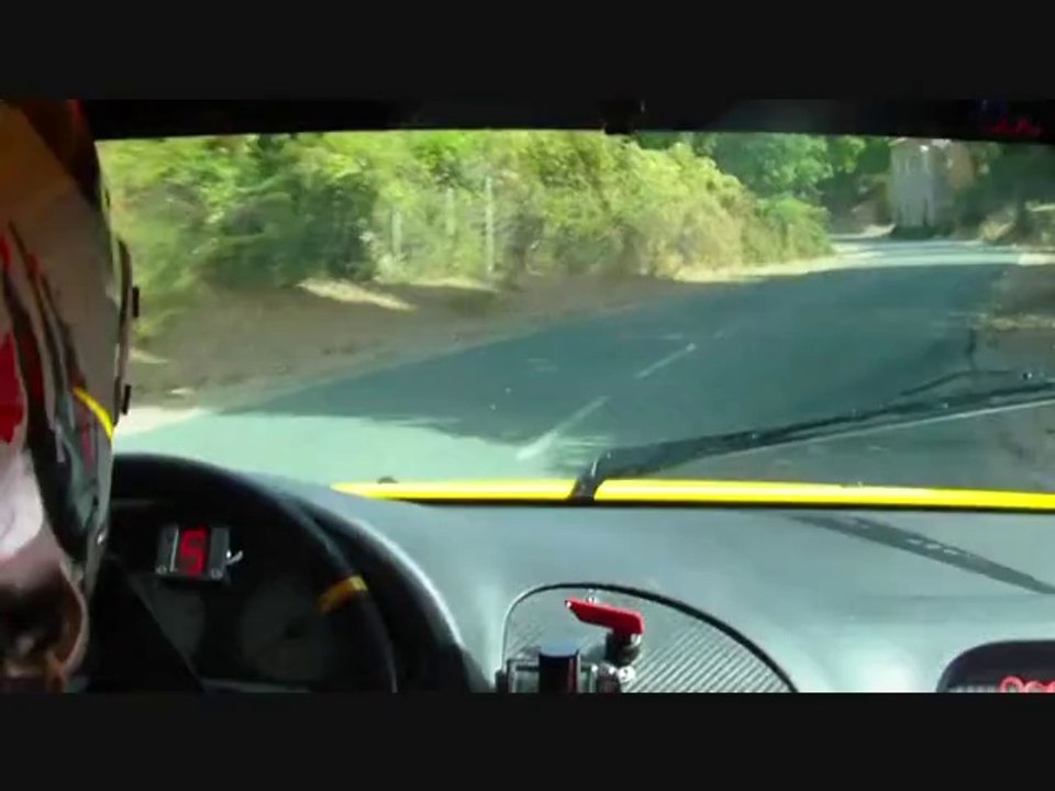 rallye corte 2014 es 1  à 4mn 20 sur chauffe moteur .abandon