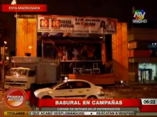 Basural tras los cierres de campaña