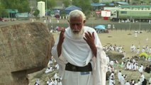 Pélerinage de la Mecque: prières au Mont Arafat