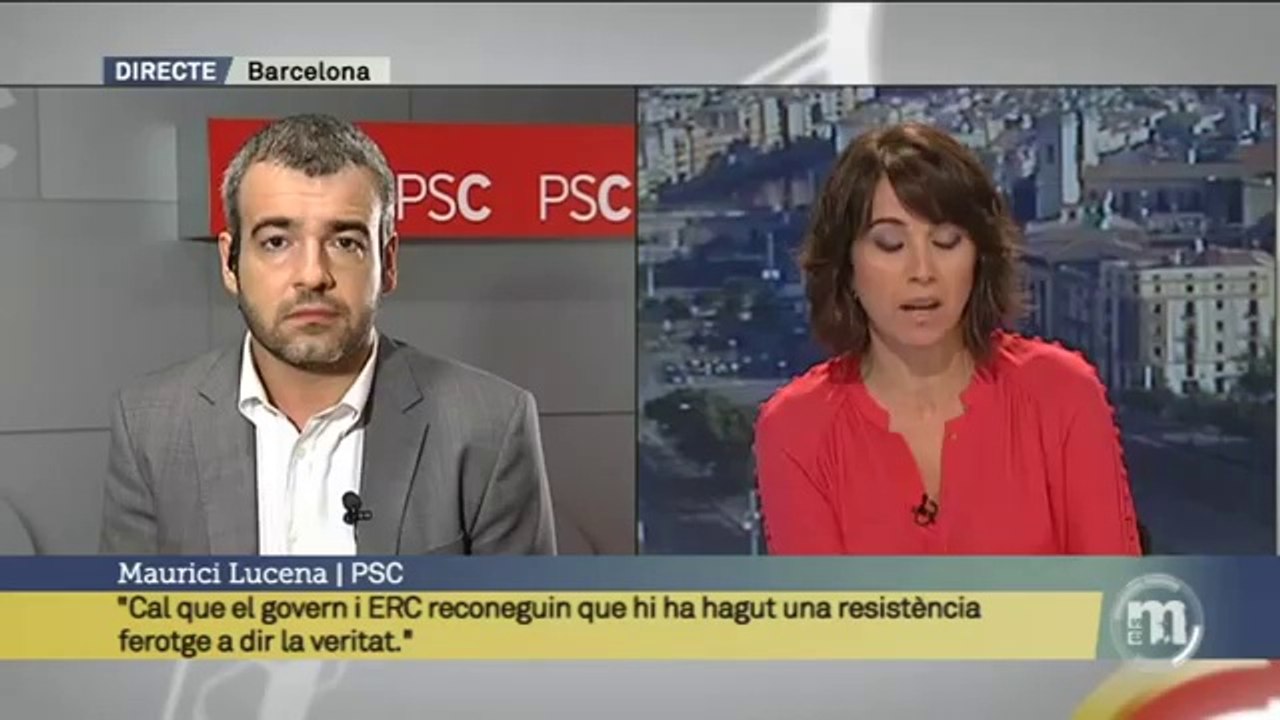 TV3 - Els Matins - Jordi Lucena: "Els PSC espera que es mostri públicament el desconcert que es vi