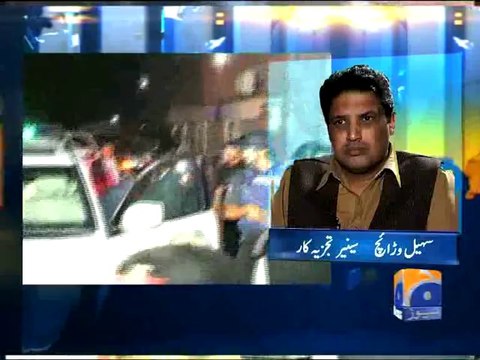 Asif Zardari reached Mansoora to meet JI chief Siraj-ul-Haq-Geo Reports-03 Oct 2014