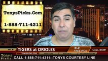 MLB Free Pick Game 2 Baltimore Orioles vs. Detroit Tigers ALDS Odds Prediction Preview 10-3-2014