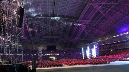 [Sony RX100 III] Fireworks Graphics @ Our People, Our Music 2014 in Sports Hub