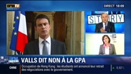 BFM Story: GPA: Manuel Valls dit non - 03/10
