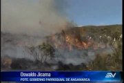 Incendio forestal en Pujilí