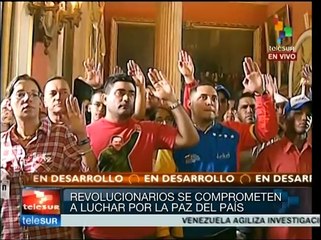 Llama Diosdado a Venezuela a trabajar por la paz nacional