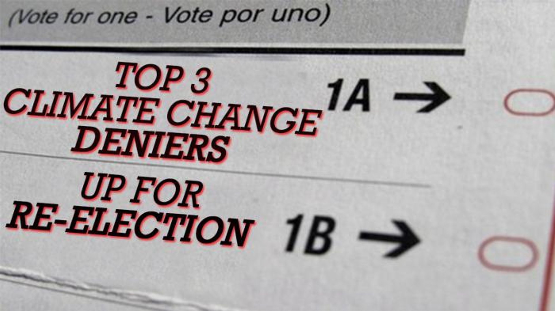 ⁣Top 3 Climate Change Deniers Up for Re-election