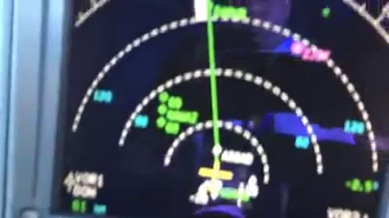 Go Nawaz Go - Airplane Cockpit Shows on Radar