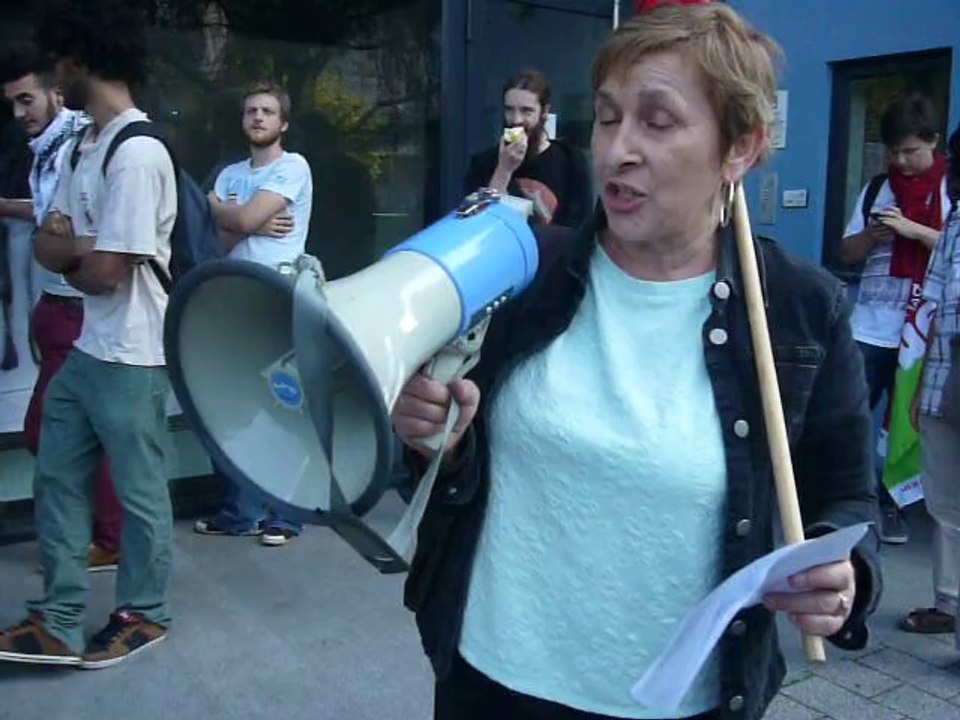 Contre l'austérité à l'université de Strasbourg (5) : Discours de FO