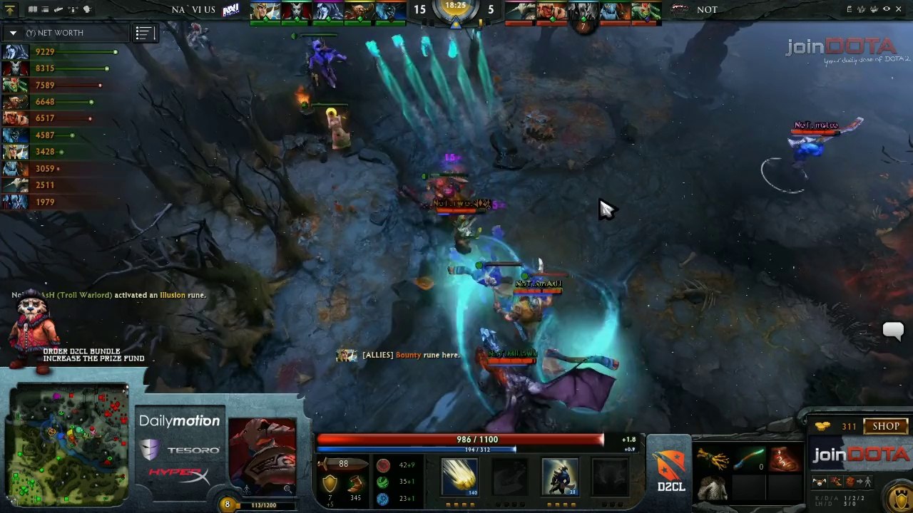 Na'Vi US vs NoT Game 2 - Dota 2 Champions League @TobiWanDOTA & Clairvoyance