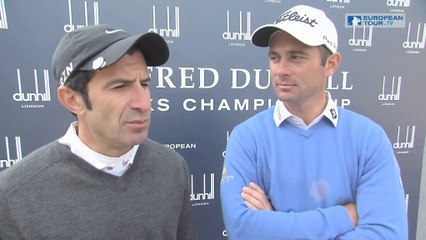 GOLF: General: Luis Figo, aprendiz de golfista