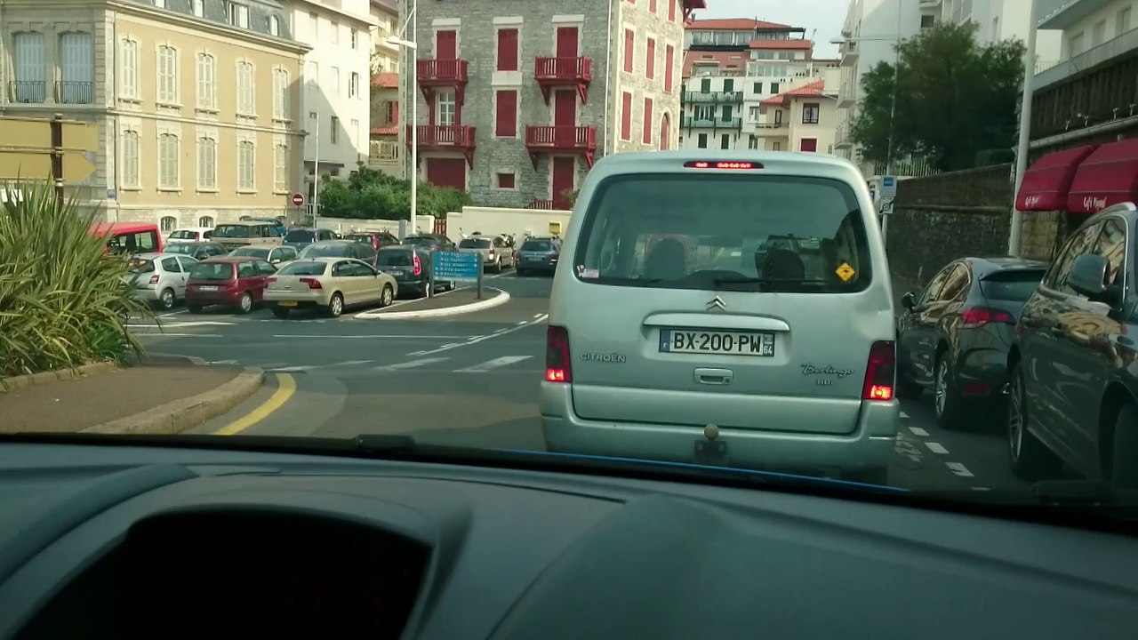 Llegando a Biarritz