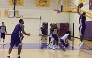 Kobe Bryant Trash Talks Rookie Teammate at Lakers Training Camp