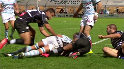 TOP14 - Racing-Brive: Essai 2 Juandre Kruger (RAC) - J8 - Saison 2014/2015