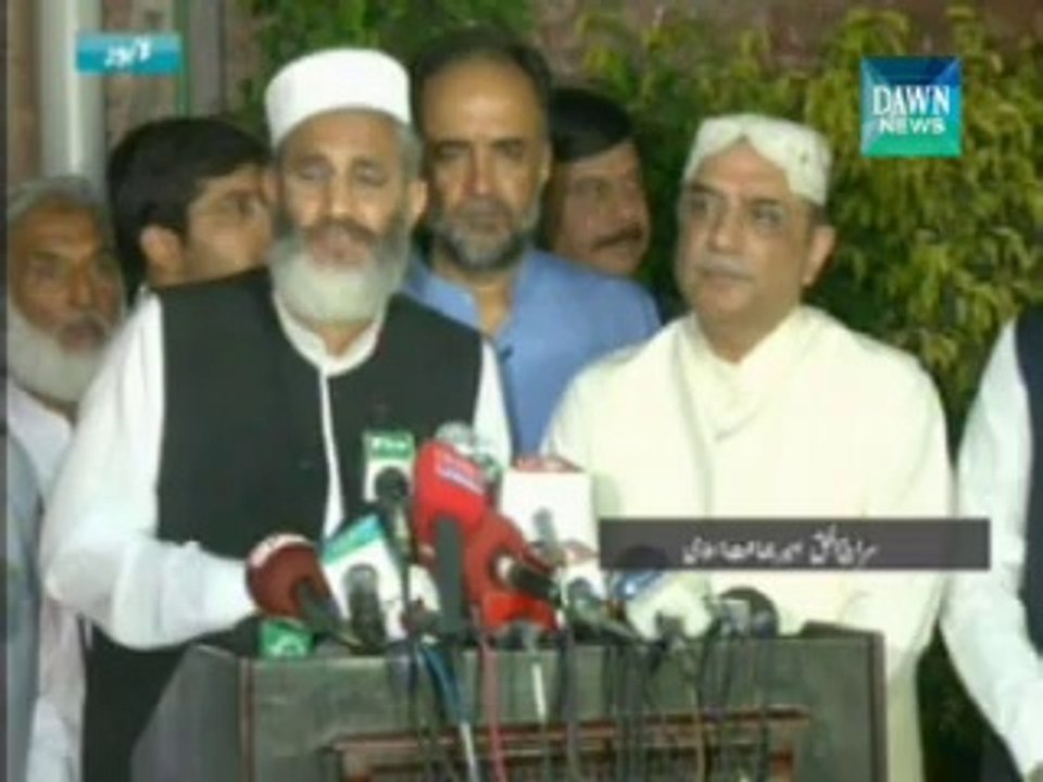 Will continue working on Pakistani agenda: Siraj, Zardari
