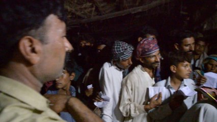 MEDICAL CAMP AT NIGHT IN FLOOD HIT AREAS OF ALIPUR