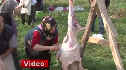 Kadın Kasaplar Erkekleri Aratmadı
