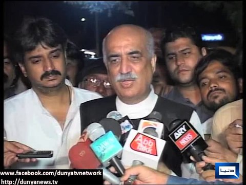 Dunya news-Khursheed Shah lashes at Imran Khan