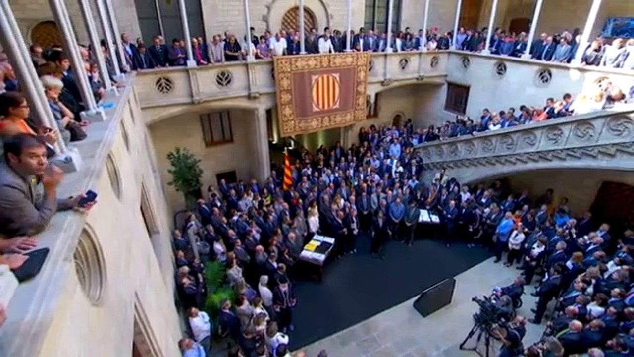 Intervenció de Mas davant els batlles de Catalunya