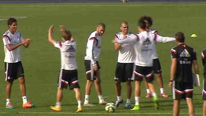 Entrenamiento del Real Madrid en la Ciudad Deportiva