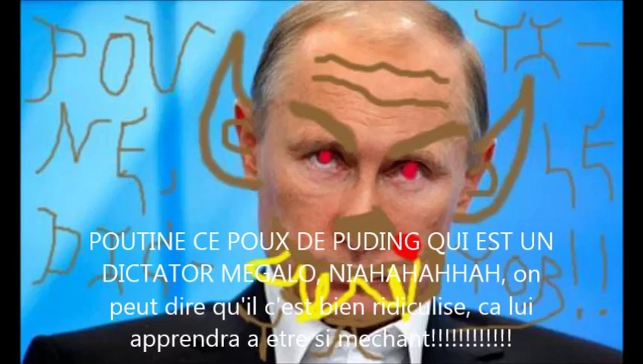 GTCP2S le destrobipedien (le roi des clasheurs) clash Vladimir Poutine, le poux du puding qui est un dictator megalo!!!