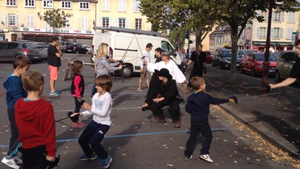 Démonstration d'escrime artistique